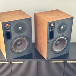 RARE Vintage JBL Studio Monitor Speakers Walnut Finish ~MINT~ !