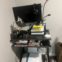 Student Desk with Monitor 