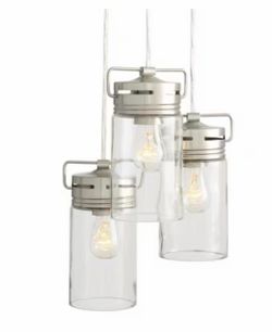 3-Light Pendant – Brushed Nickel