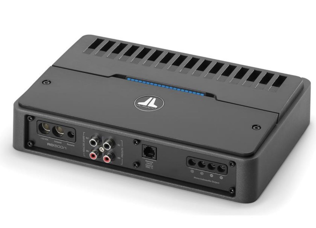 JL Audio's RD500/1 mono amplifier will power your subwoofer with up to 500 watts RMS. MSRP $380