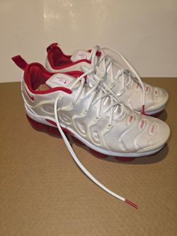 Nike Air VaporMax Plus White Red Sneakers