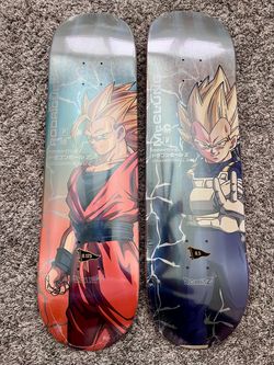 Rare Primitive Holo Dragonball Z Deck Vegeta and Rodriguez Power Level Goku Skateboard Brand New Still Wrapped