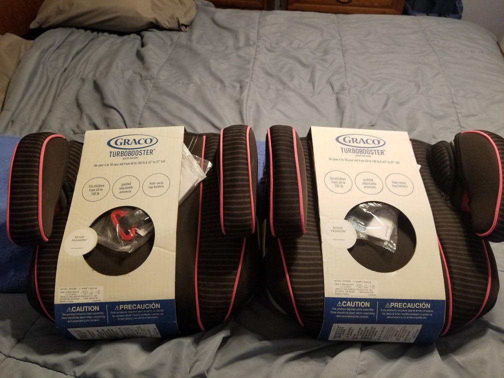 New black and pink Graco turbobooster car seat booster $20
