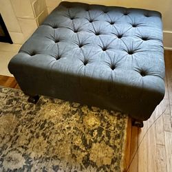 Solid Wood Ottoman 