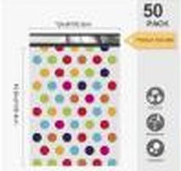 Thank You Polka Dot Poly Mailers 12x15.5in 50pc