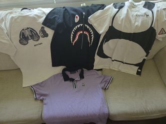Designer T-Shirt Bundle – BAPE, Palm Angels, Lanvin, Psycho Bunny