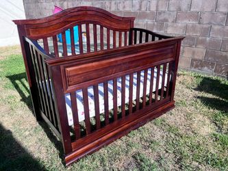 Cherry wood crib