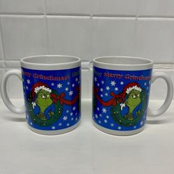 Merry Grinchmas! 2 Oversized mugs. 30oz. New.
