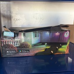 Outdoor Smart RGBW Flood Lights - 6 Pack, Box Damaged