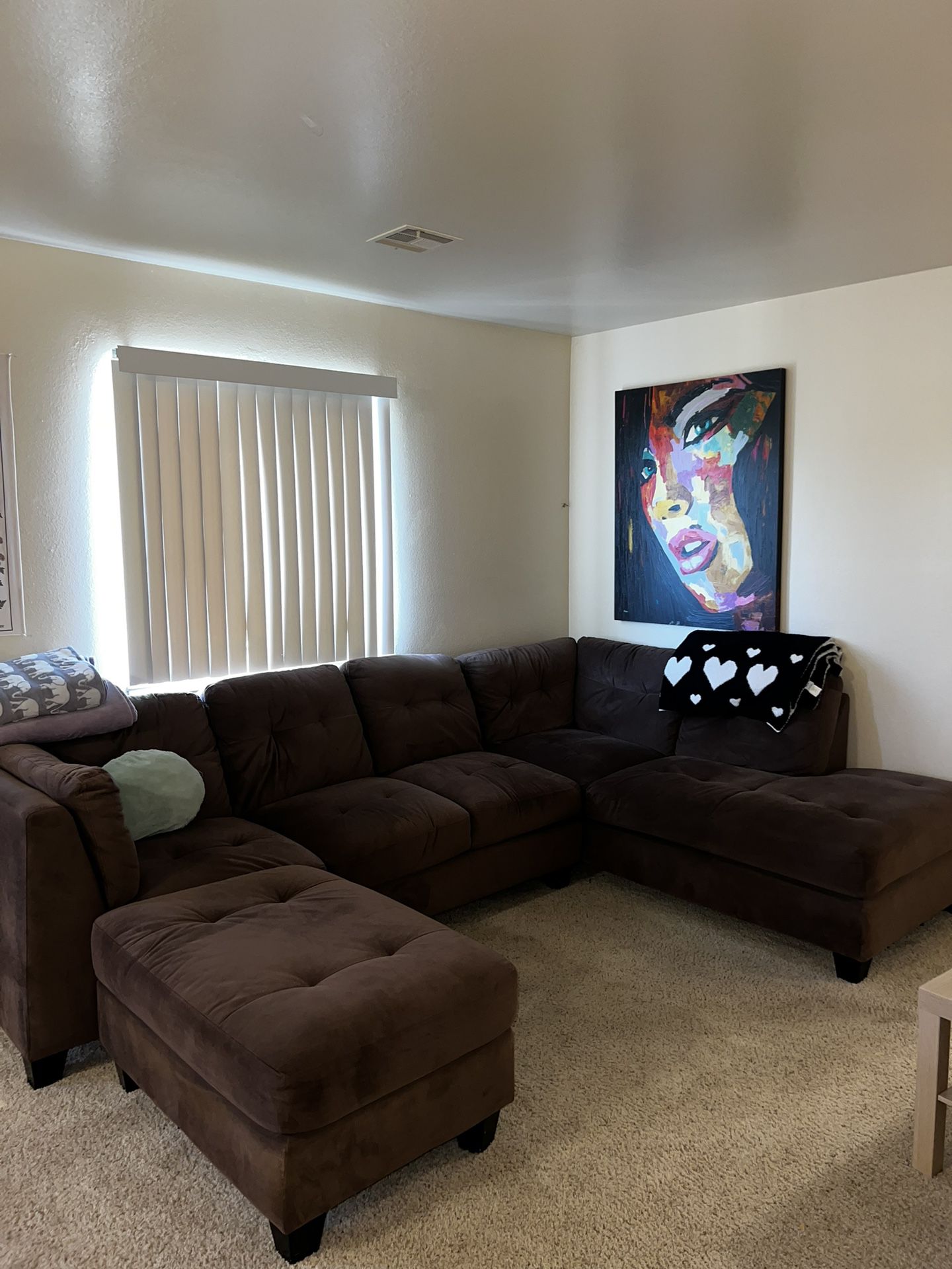 Large Brown Couch 