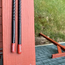 2 Red Tip Fire Stick C B  Or Short Wave  7 Ft   Antennas 
