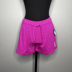 NEW Reebok Women's Fuchsia Pink Relaxed Activewear Shorts XS