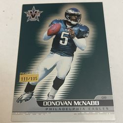 2001 Vanguard Premiere Date #72 Donovan McNabb /115