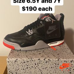 Jordan 4 Bred Reimagined Size 6.5 And 7