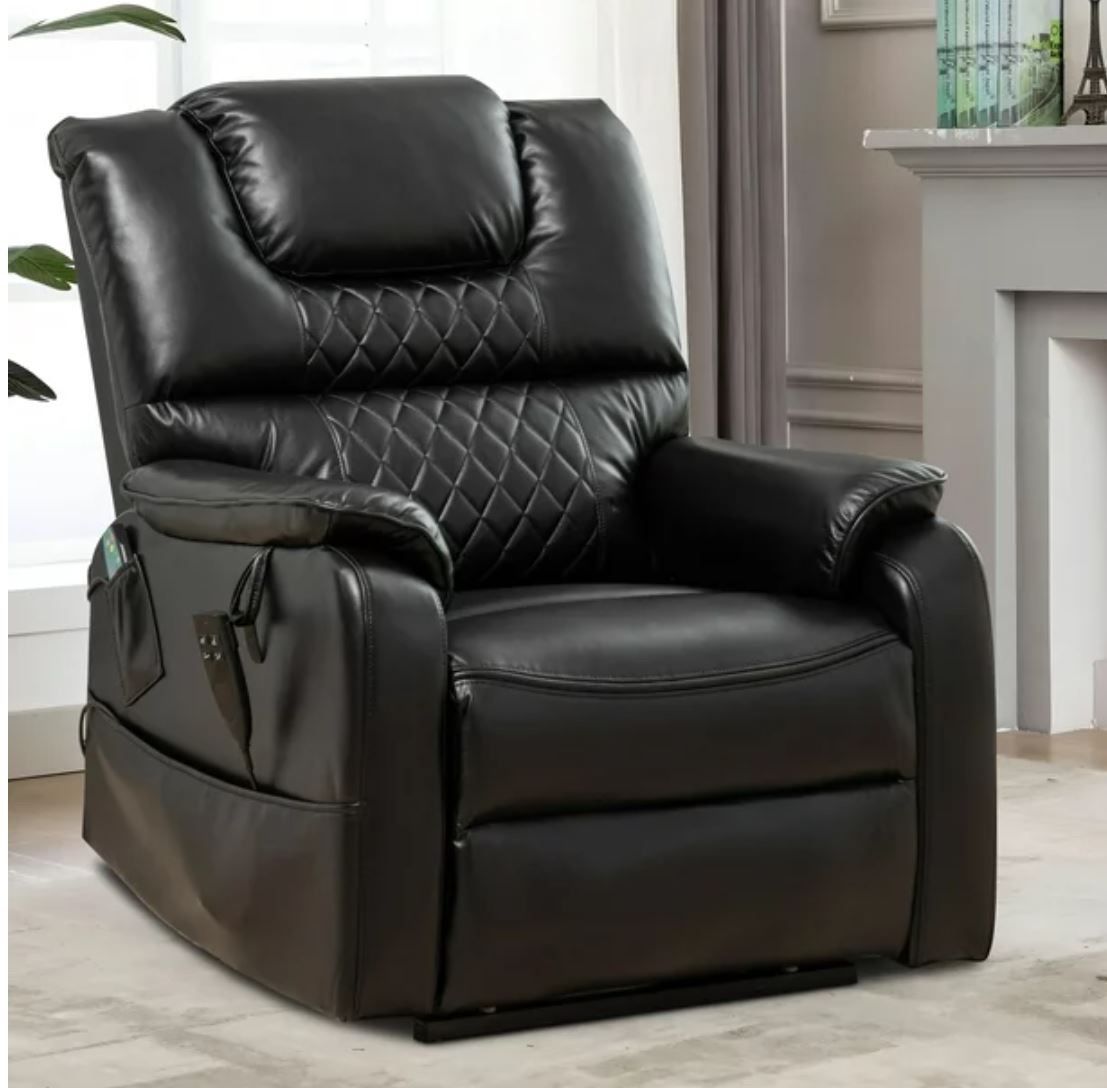 Massage Recliner sofa, Electric Heated Power Lift Recliner 400 lb