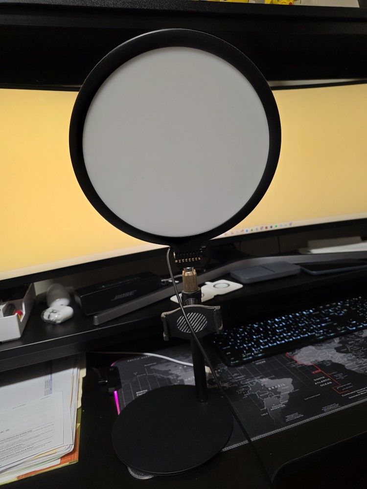 9" Selfie Light with Phone Holder