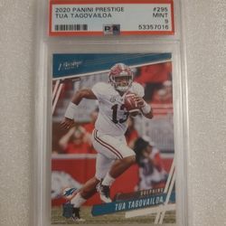 PSA 10 2020 Prestige Tua Tagovailoa Xtra Points Rookie RC #295 Green Paralell 