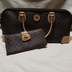 Eiffel (Paris) Handbag / Purse & Wallet Set * Used Twice * Very Nice * Great Deal
