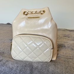 Chic Cream Mini Backpack 