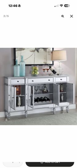 cabinet Mirror, silver Mirror, silver cabinet