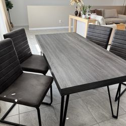 Ashley Dining table & 4 Chairs