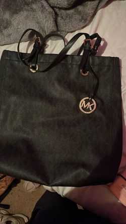 Michael Kors Black Monogram Tote Bag