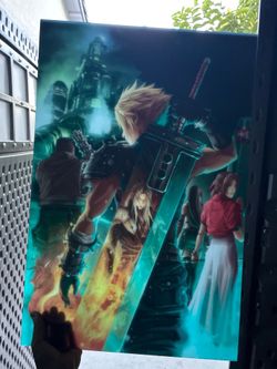 Final Fantasy Anime Gallery Panda Acrylic Wall Art Japanese Poster Large