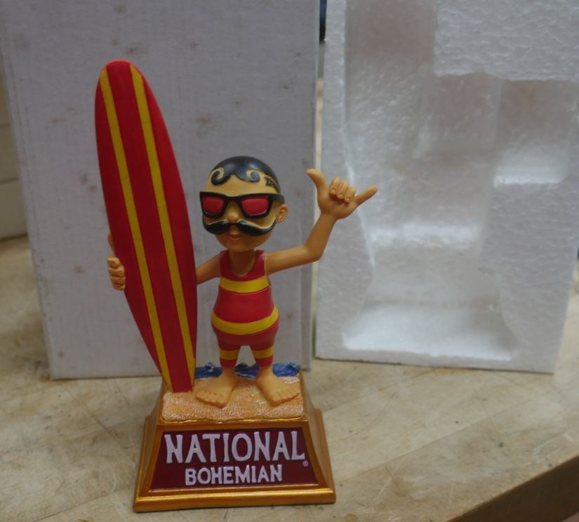 NATIONAL BOHEMIAN NATTY BOH BEER BOOBLE HEAD STATUE 341 OF 500 COLLECTIBLE.