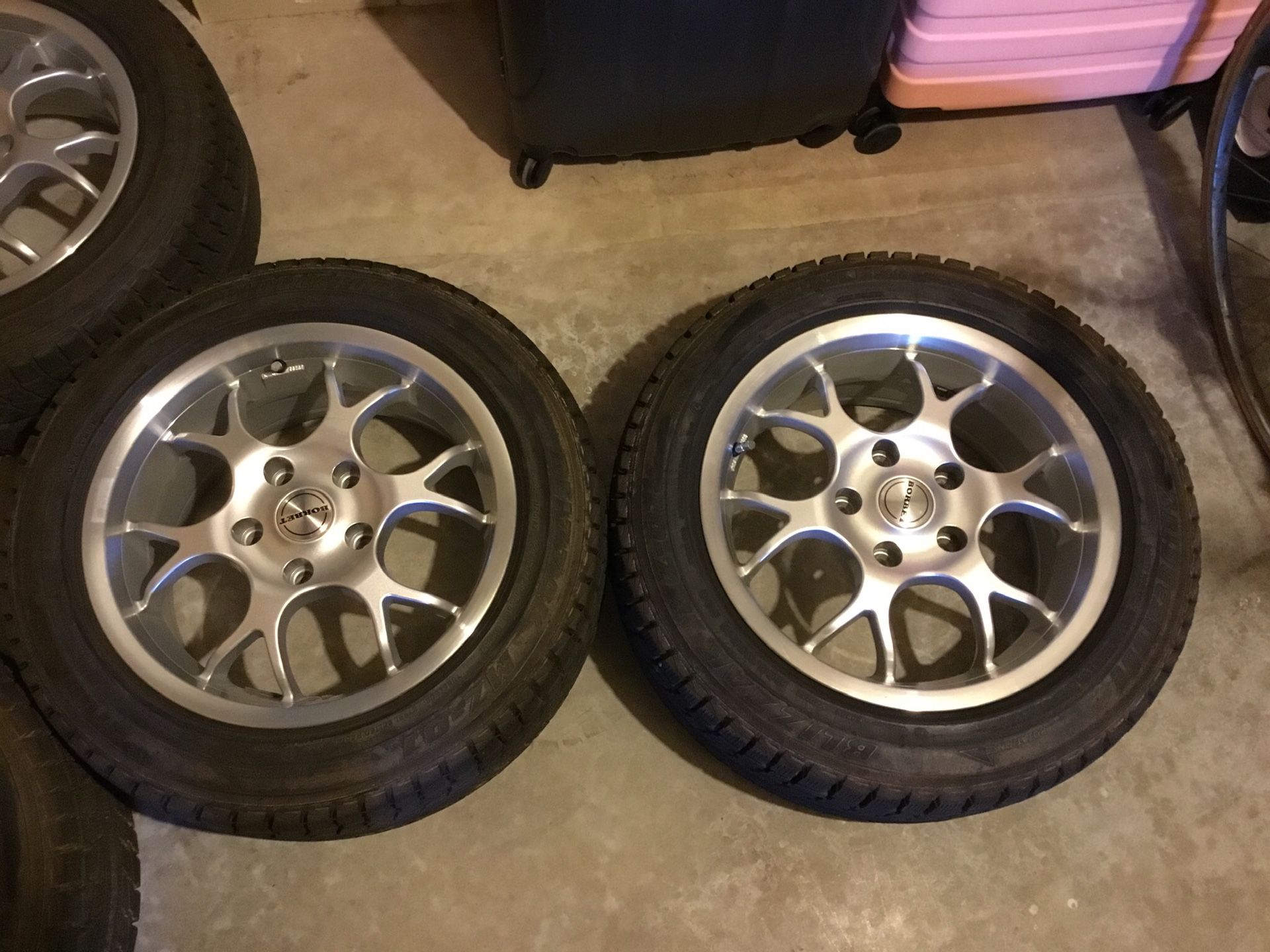 Slightly used BMW All wheel drive 3 series silver rims and tires