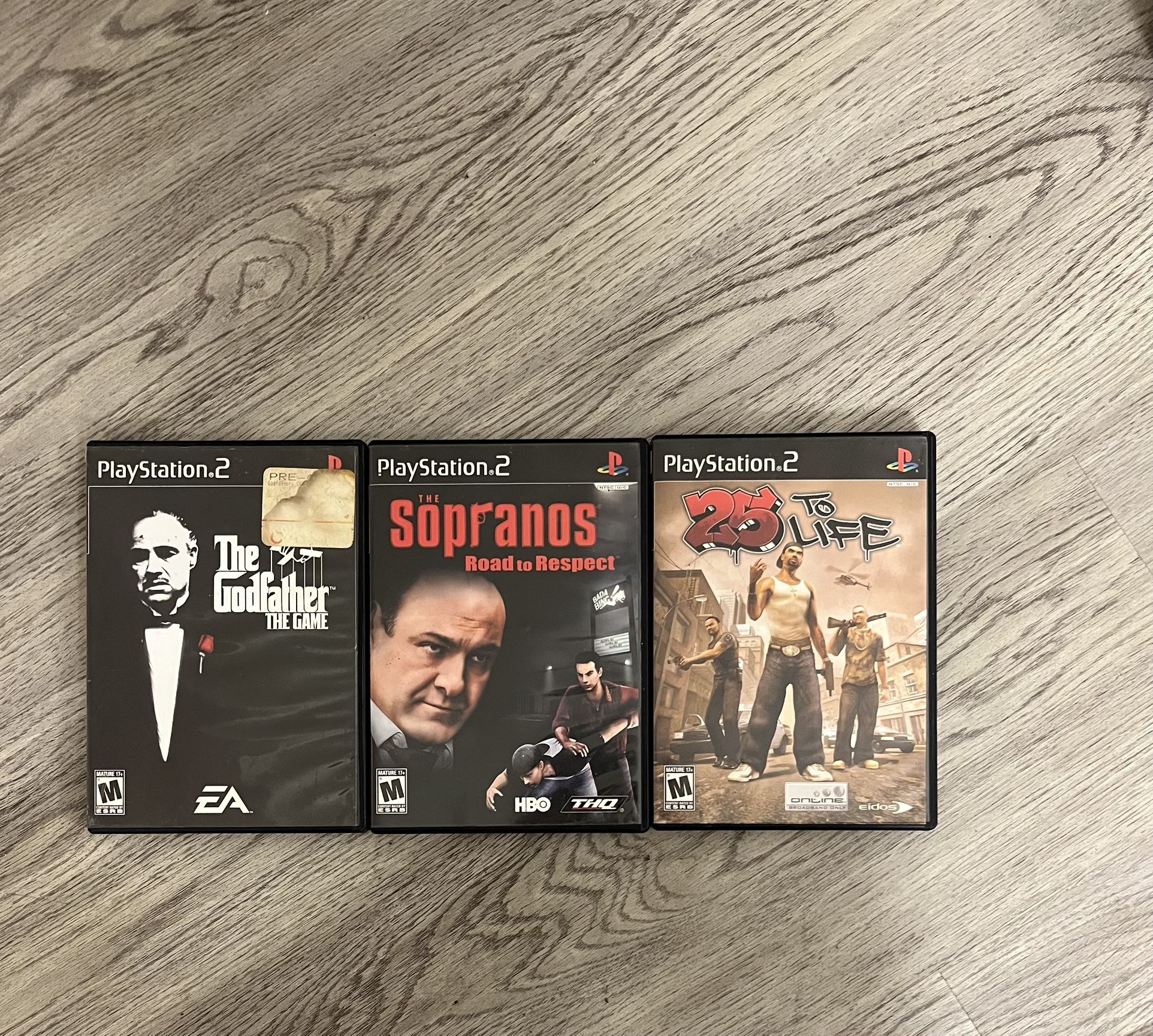 Ps2 Godfather Sopranos 25 To Life