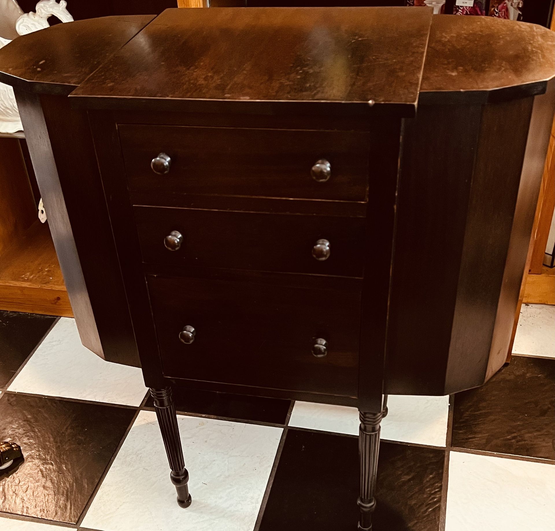 Antique Martha Washington Sewing Cabinet.