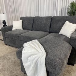 Coddle Aria Fabric Sleeper Sofa with Reversible Chaise *FREE DELIVERY 🚚* 