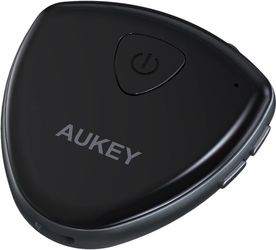 AUKEY Bluetooth Audio Transmitter and Receiver, 2-in-1 Wireless Audio Adapter with Dual Bluetooth Link for Headphones, TVs and More