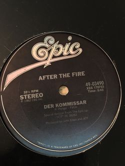 After The Fire, Der Kommissar 12” single vinyl