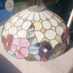 Vintage Tiffany Style Stain Glass Lamp Shade