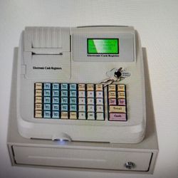Brand New In Box 48 Key Electronic Metal Cash Register Retails For $176 Will Sell It For $60 Or Best Offer Today
