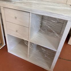 3 2x2 White Storage Cube Shelves 