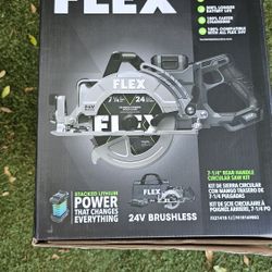 Flex 24v Power Circular Saw Kit  7 1/4 In 