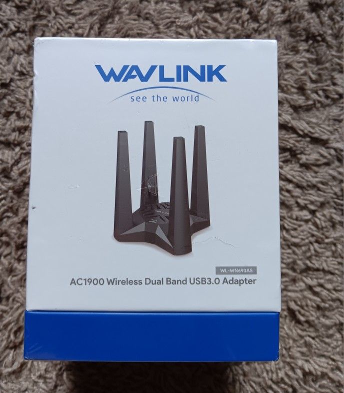 Wavelink USB 3.O wi-fi adapter for PC, AC 1900mbps Dual Band 2.4G/5G , 4×3dBi High Gain Antennas 