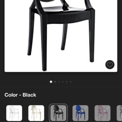 Black Acrylic Chair
