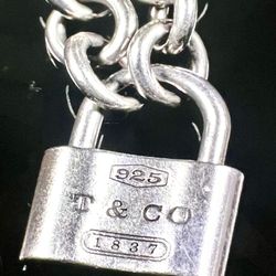 From the Tiffany 1837 Collection 925 Sterling Silver stamped necklace 