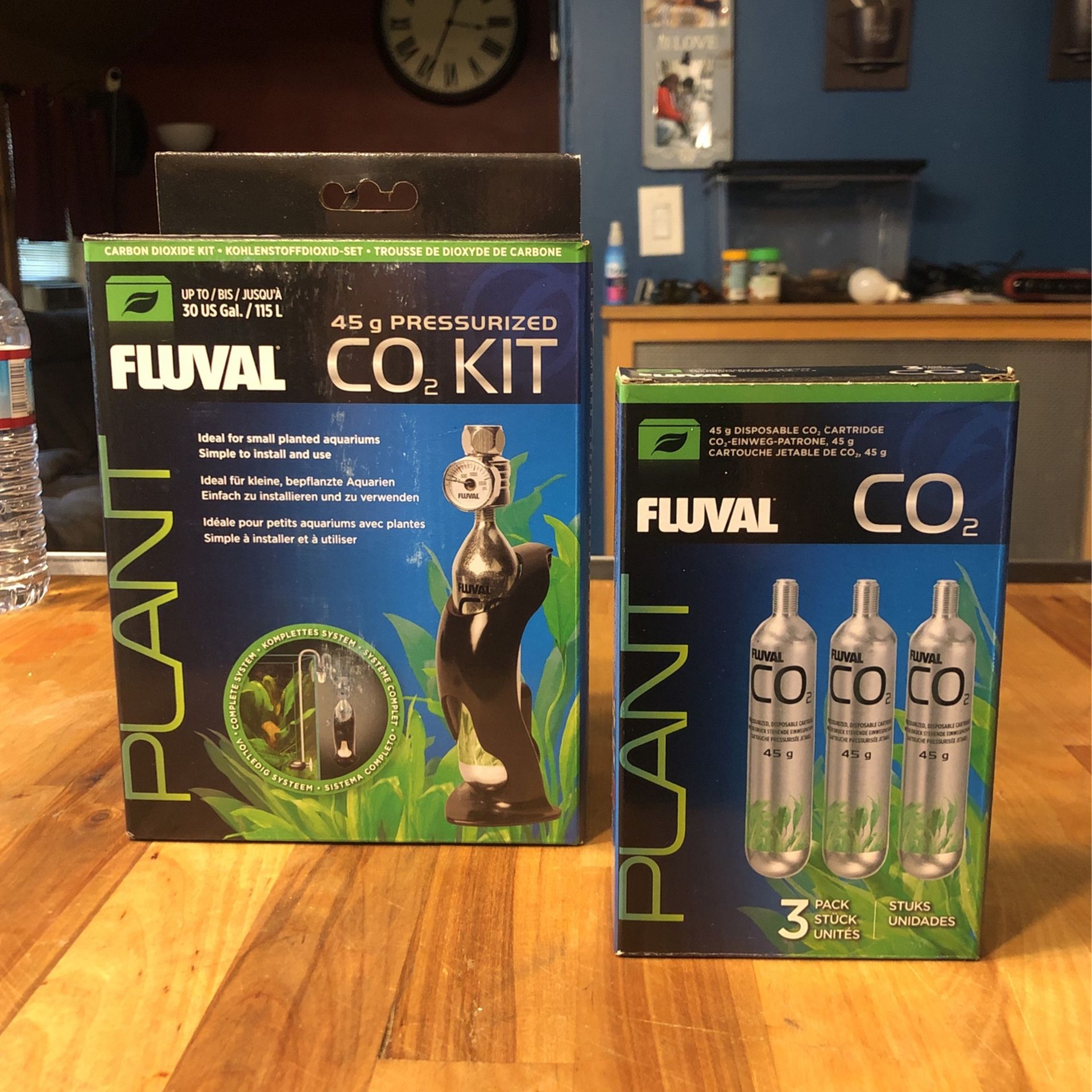 FLUVAL 45g CO2 Kit And 3 Pack Of Cartridges