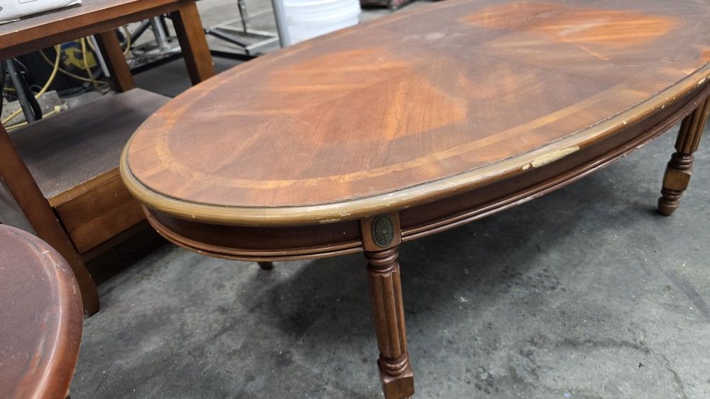 Coffee And End Table Solid Wood