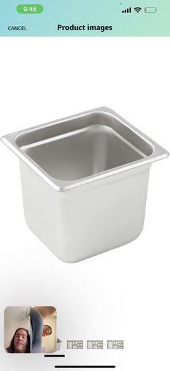 Winco SPJL-606 Anti-Jamming Steam Pan, 44202 by 6-Inch, Standard Weight, Stainless Steel, Medium