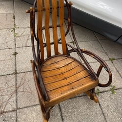Amish Hickory Wood Youth Rocking Chair