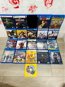 Playstation 5 Games And PlayStation 4 Games ( Used , Tested Working )  Read Description)