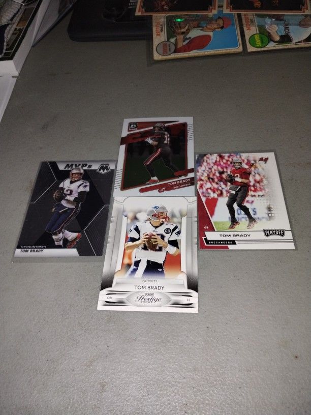 Tom Brady Football Cards 4 Them