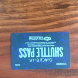 Coachella Weekend 1 Shuttle Pass . 