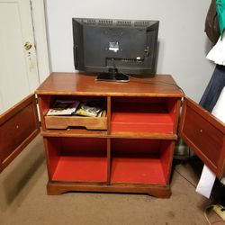Antique buffet all wood console or can be used as a tv stand