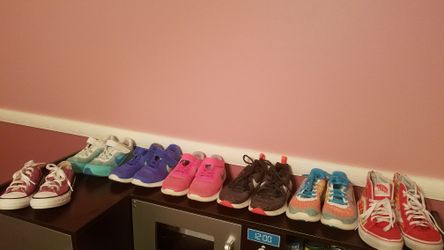 Girls Nike, Vans and Converse size 12